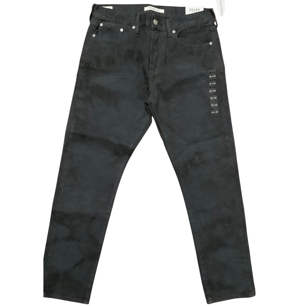 PacSun Mens Slim Taper Jeans 32x30 Washed Black Dark Grey Denim NWT